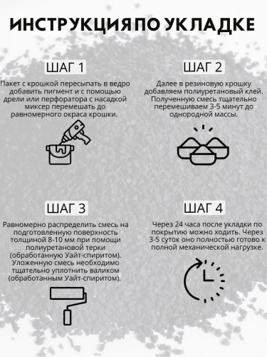 Набор мягкий асфальт (серый) 3м2